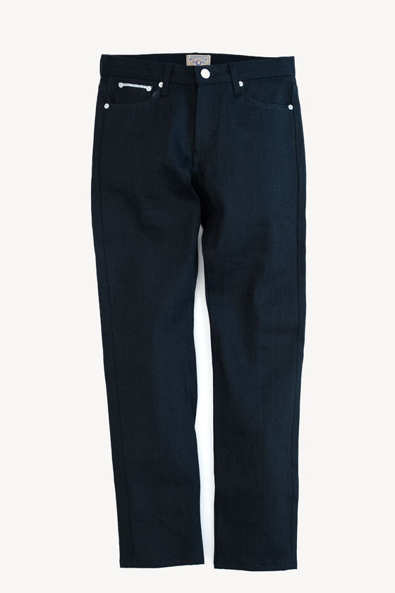 Japanese Jet Black | Slim Straight Selvedge Denim - Rustic Dime