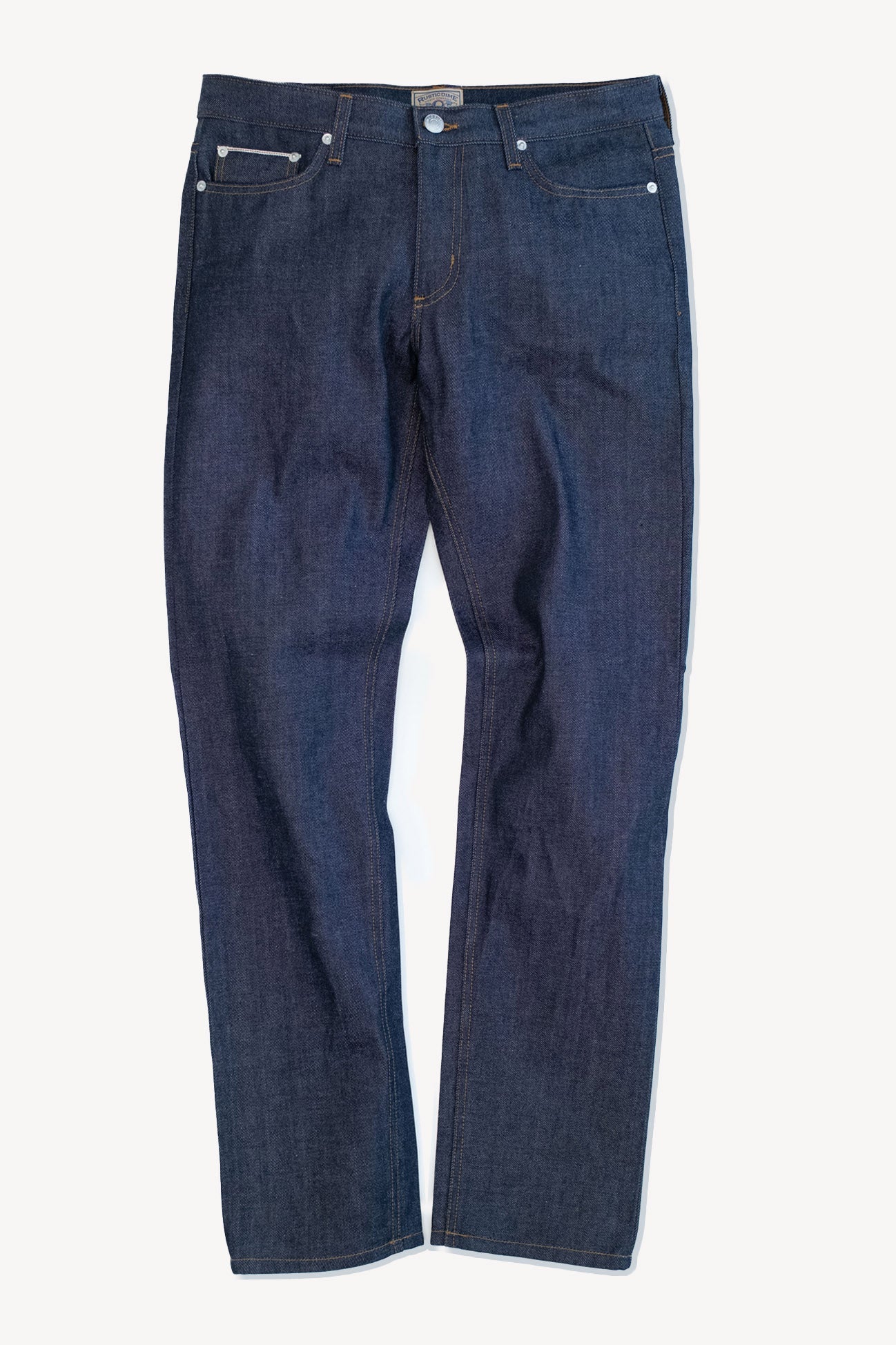 Japanese Raw Denim | Slim Straight Selvedge Denim - Rustic Dime
